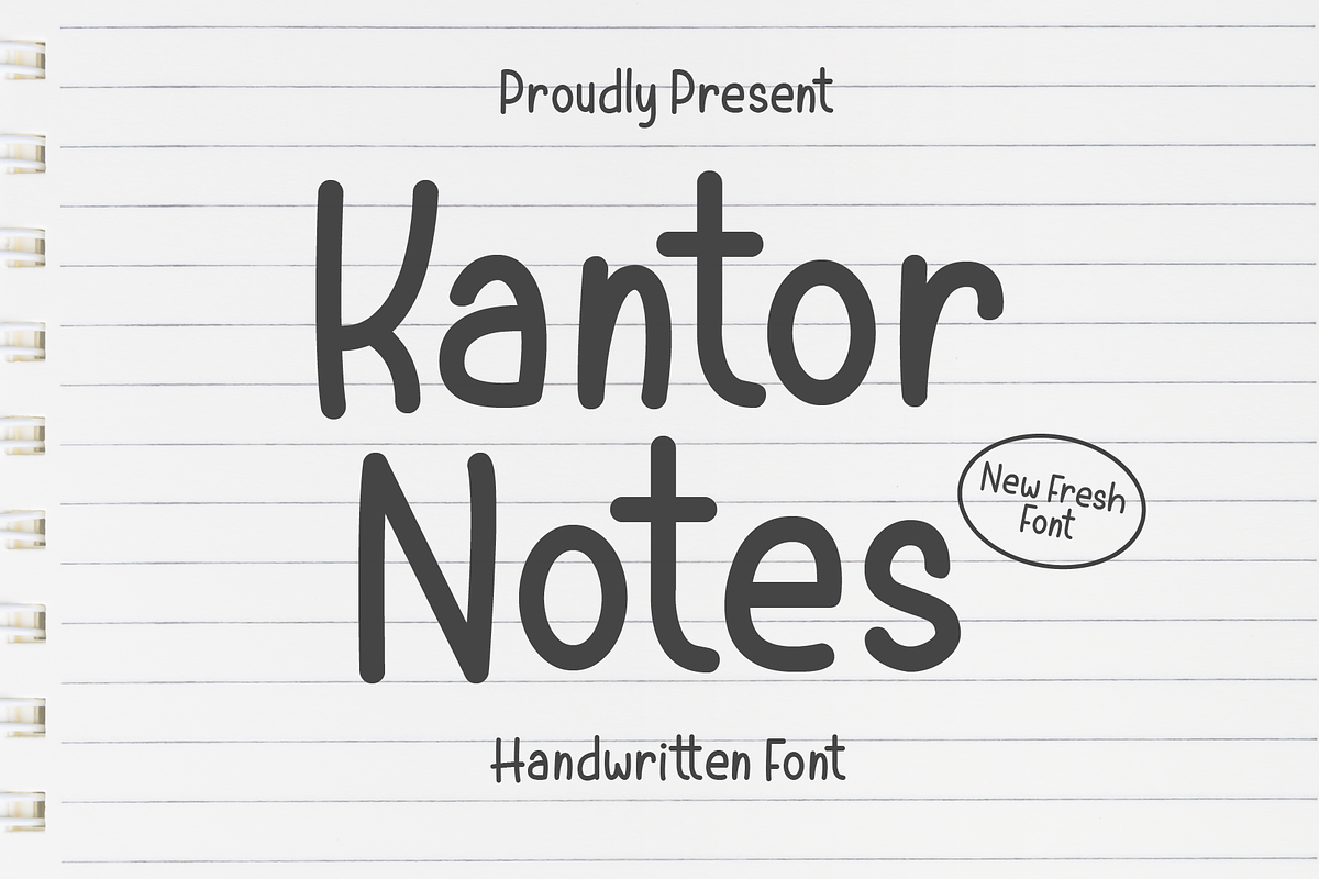 Kantor Notes, a Handwritten Font by Authentic Studio (Photo 1 of 6)