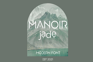 Manoir Jade. Sans Serif Font