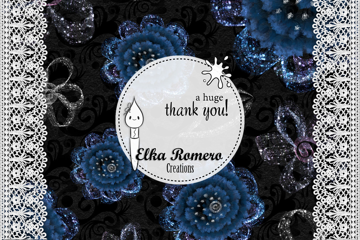 Digital Crochet Laces Bundle, an Object Graphic by Elka Romero Creations (Photo 5 of 5)