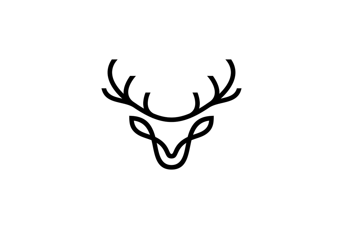 Deer Head Logo, a Branding & Logo Template by Buqancreative (Photo 1 of 2)