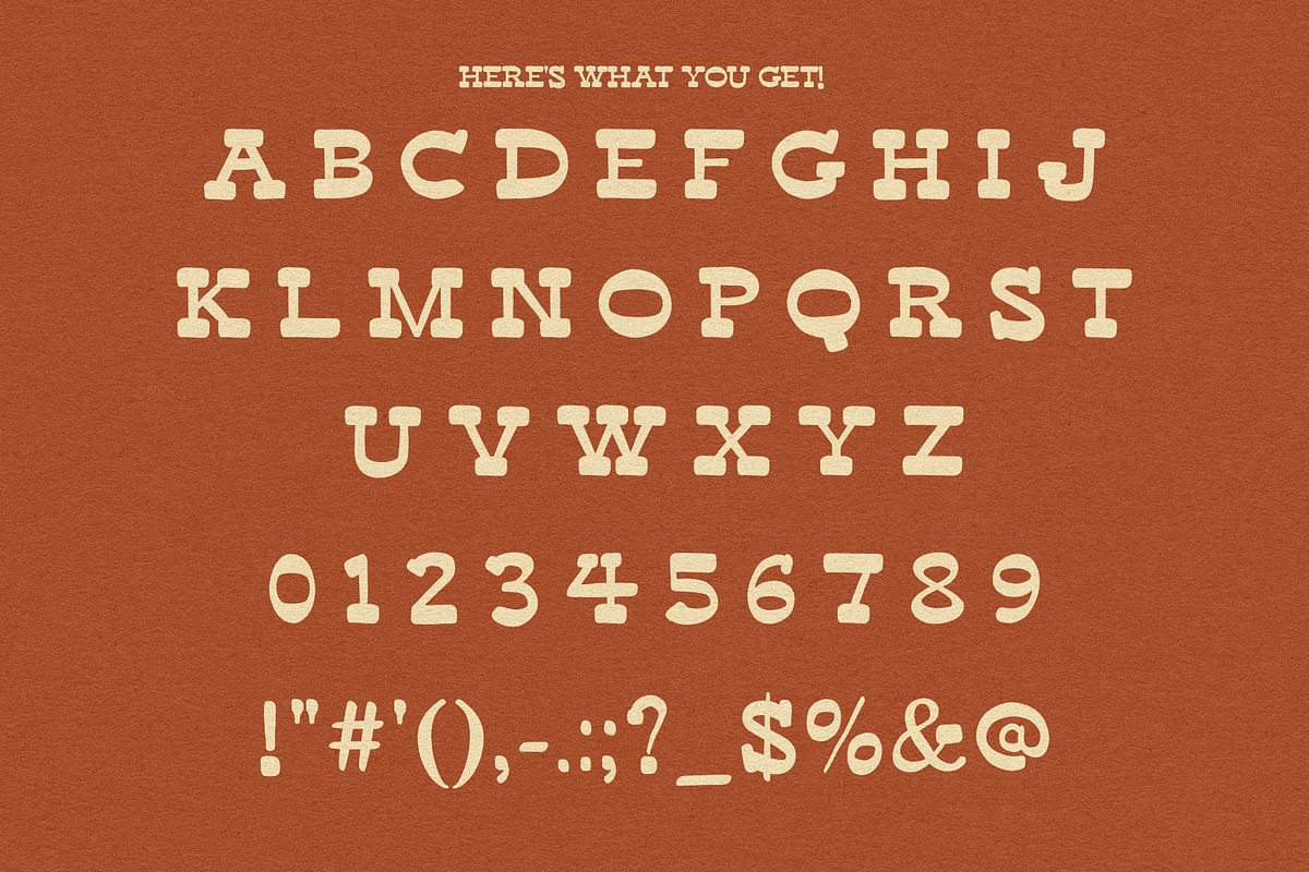 Stampede - Hand-drawn, Chunky Serif, a Slab Serif Font by Eric Pond Designs (Photo 3 of 3)