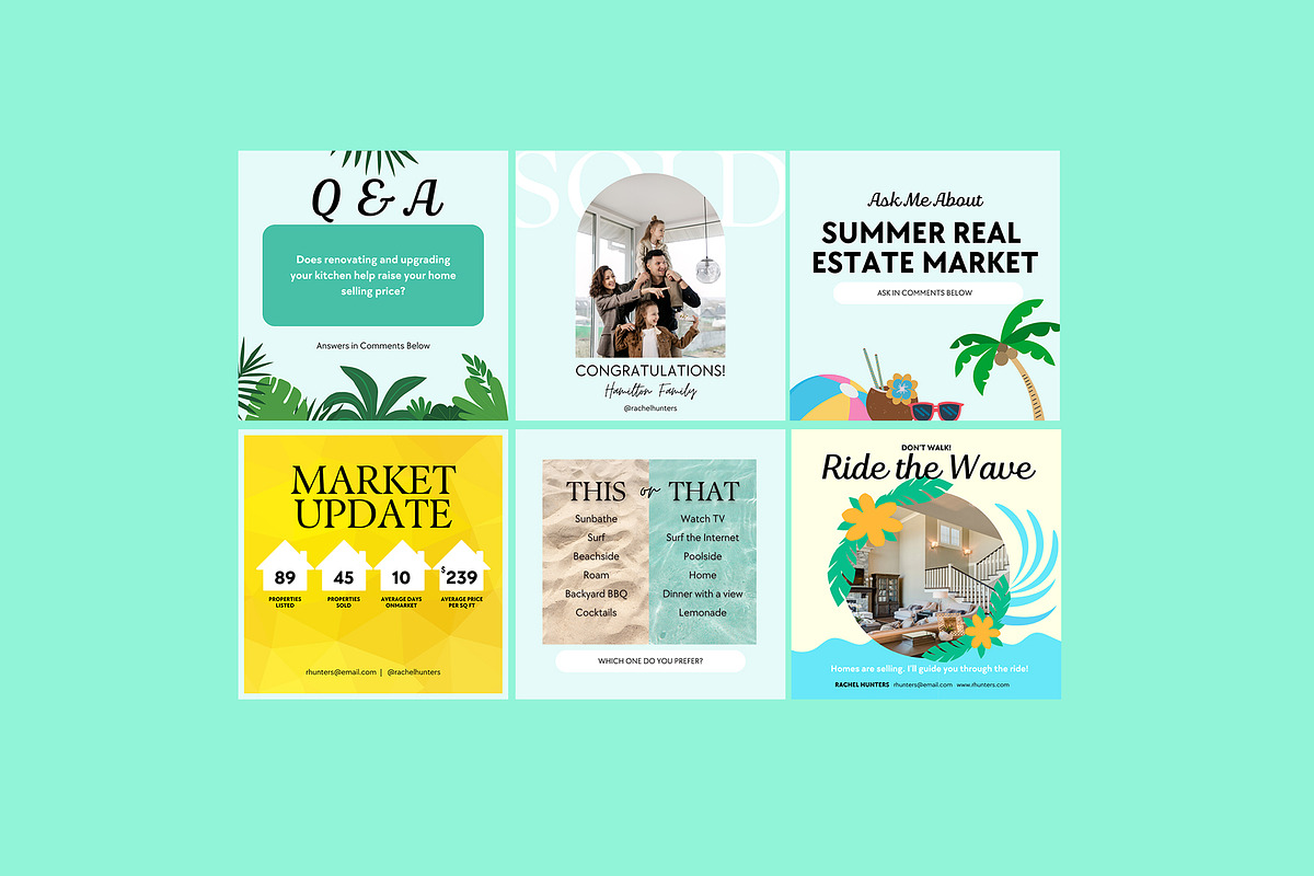 Summer Real Estate Insta Templates, a Social Media Template by Spark Design (Photo 3 of 3)