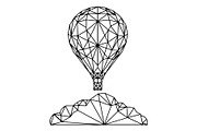 Hot Air Balloon Silhouette Bundle, an Object Illustration by Gaye Art (Thumbnail 9 of 31)