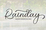 Rainday | Script Font, a Handwritten Font by Scratchones (Thumbnail 1 of 9)