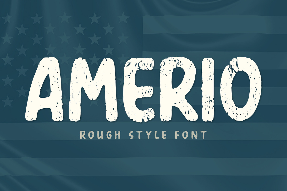 AMERIO - Rough Style Font