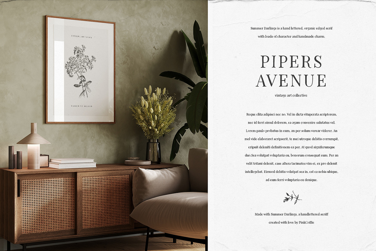 Summer Darlings | Handlettered Serif, a Serif Font by Pink Coffie (Photo 6 of 20)