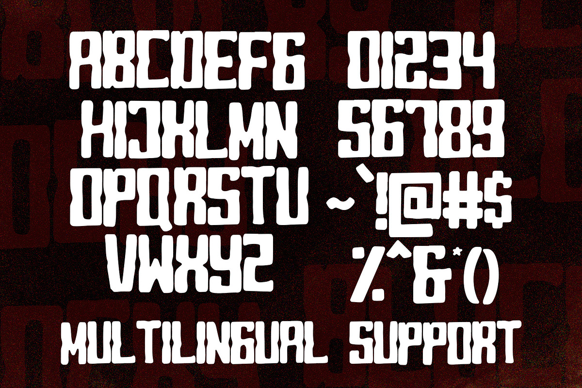 Blocky - Display Font preview 5
