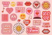 LOVE RETRO STICKERS, a Decorative Illustration by Mark Skitsky (Thumbnail 2 of 5)