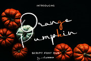 OrangePumpkin - Script Font Duo, a Script Font by erlosDESIGN (Thumbnail 1 of 11)
