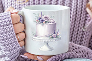Lavender Floral Birthday Clipart, an Illustration by CraftArtStudio (Thumbnail 5 of 5)