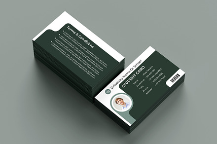 Student Card Template Vol 03, a Card Template by takuloerizal