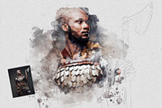Watercolor sketch photoshop effect, an Action Add-On by Shovajit (Thumbnail 6 of 6)