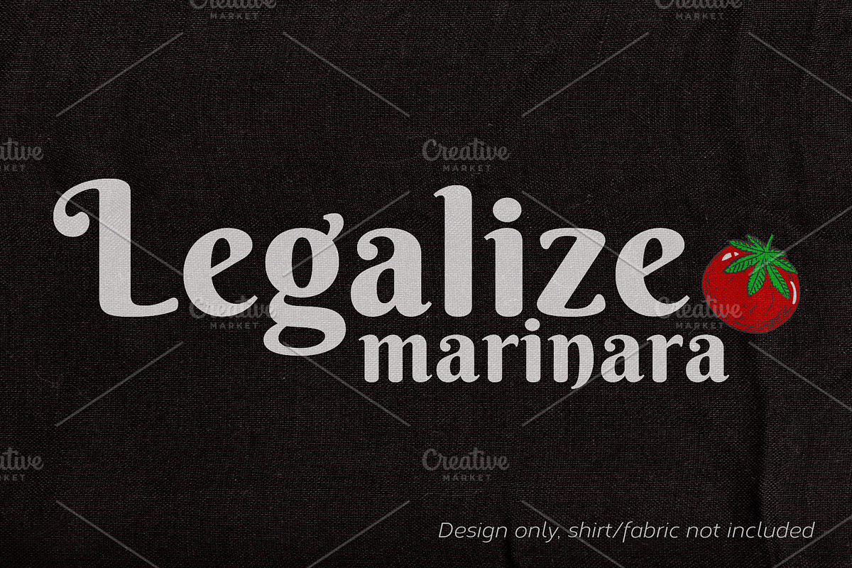 Legalize Marinara, Design Only, an Illustration by Violet on CreativeMarket (Photo 3 of 4)