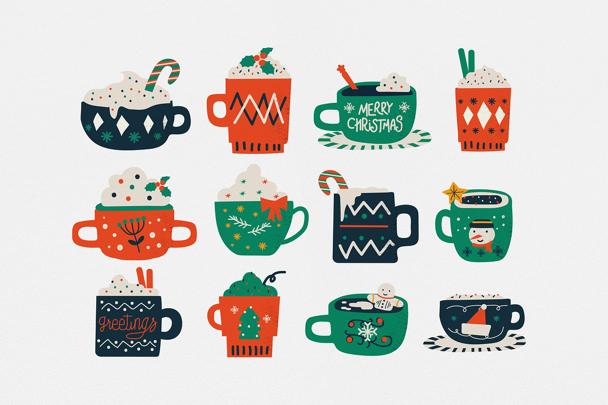 Sweet Christmas Illustration Pack, a Food Illustration by lilyshop (Photo 2 of 2)