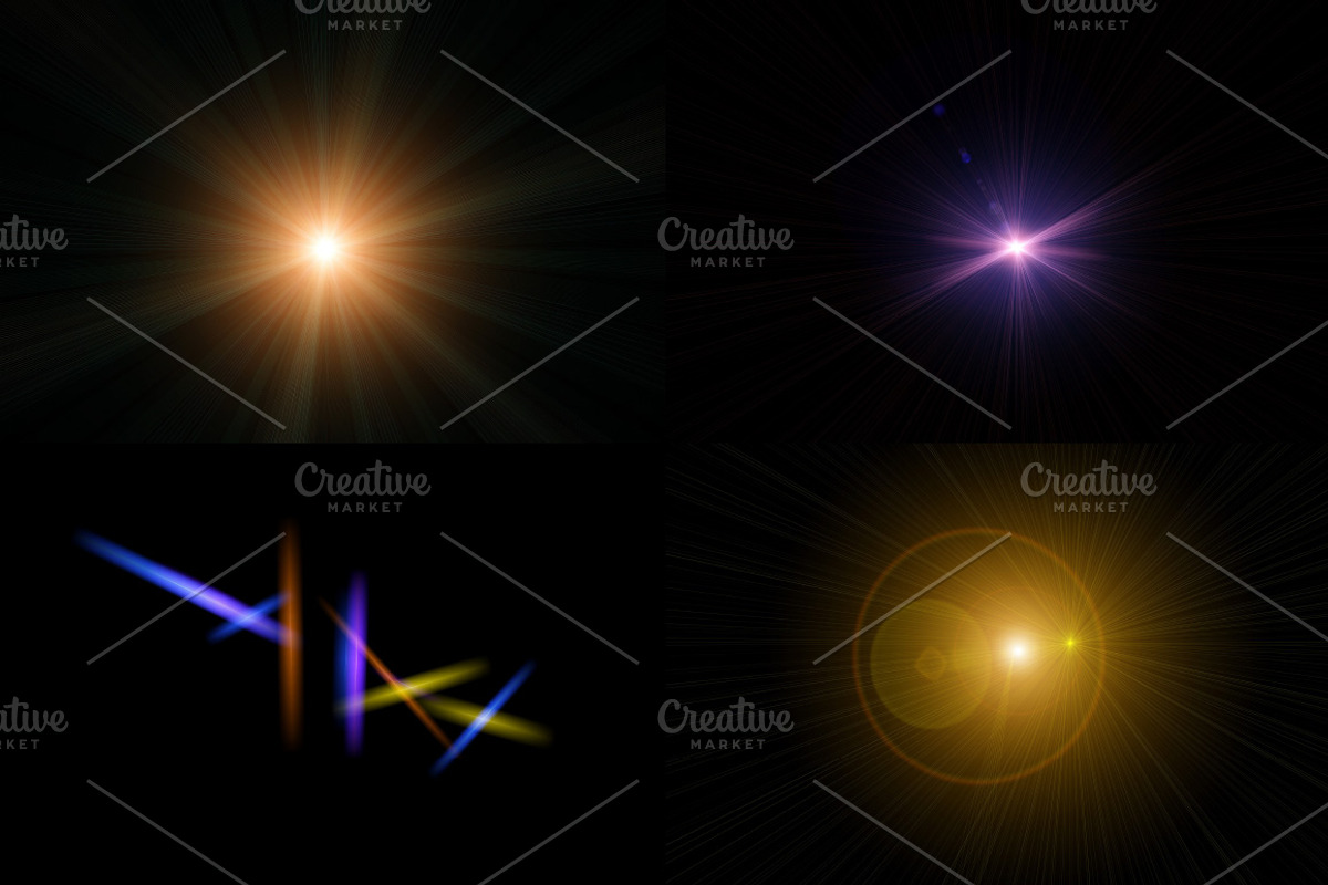 12 Flares and Light Effects preview 3