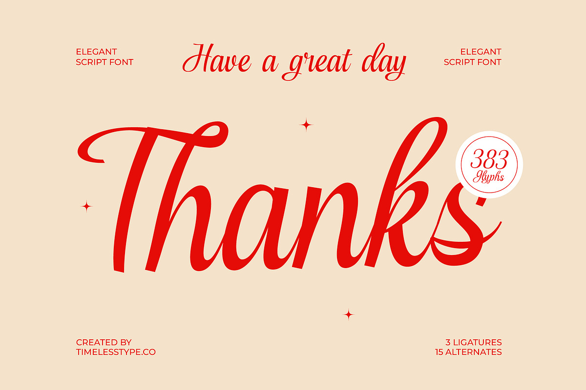 Cerria Refresh Elegant Script Font, a Script Font by timelesstype.co (Photo 20 of 20)