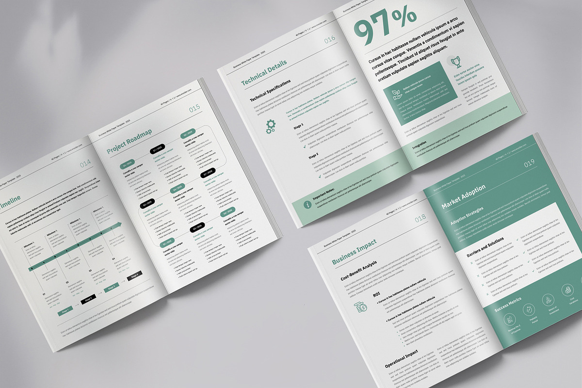 Whitepaper | Canva, Word, InDesign, a Brochure Template by Orcshape Studio (Photo 8 of 17)