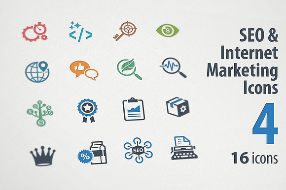 Seo Internet Marketing Icons 4