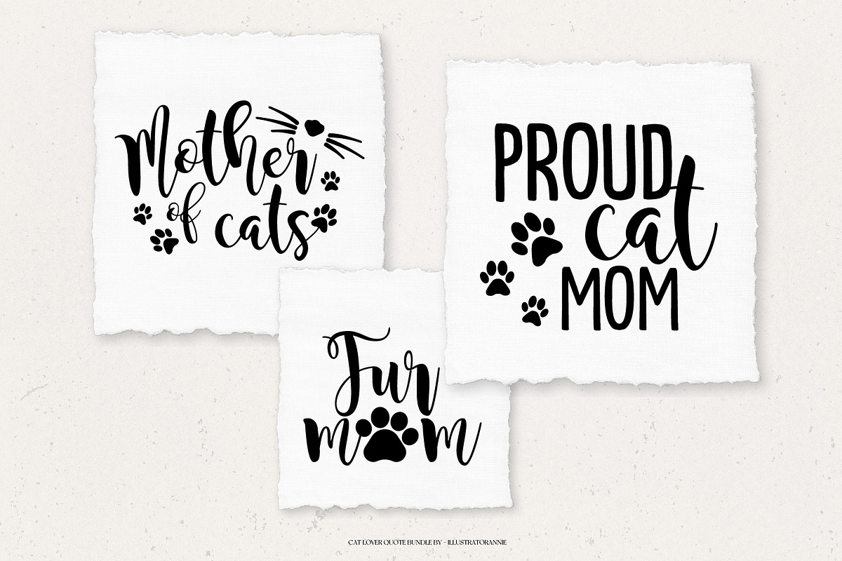 Cat Lover SVG Quote Bundle, an Object Graphic by IllustratorAnnie (Photo 2 of 5)