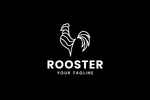 Rooster logo icon illustration, a Branding & Logo Template by Dyn Studio