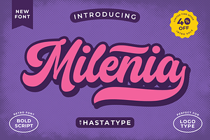 Milenia Bold Script - 40% OFF