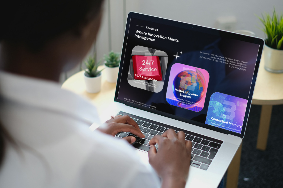 AICompanion – Chatbot UI Design, a Landing Page Template by twinstd ...