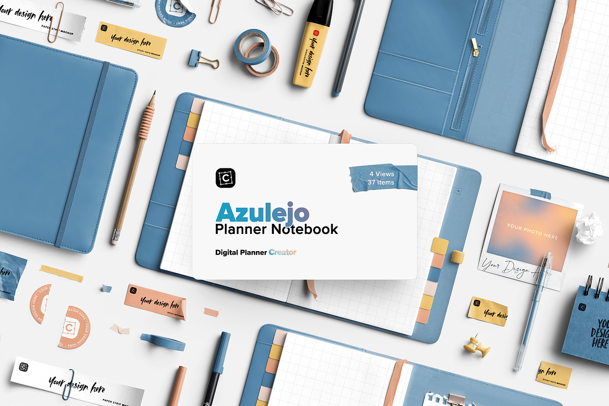 Azulejo - Digital Planner Creator, a Product Mockup by Custom Scene (Photo 1 of 12)