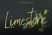 Limestone Script, a Script Font by Hanna James (Thumbnail 1 of 5)