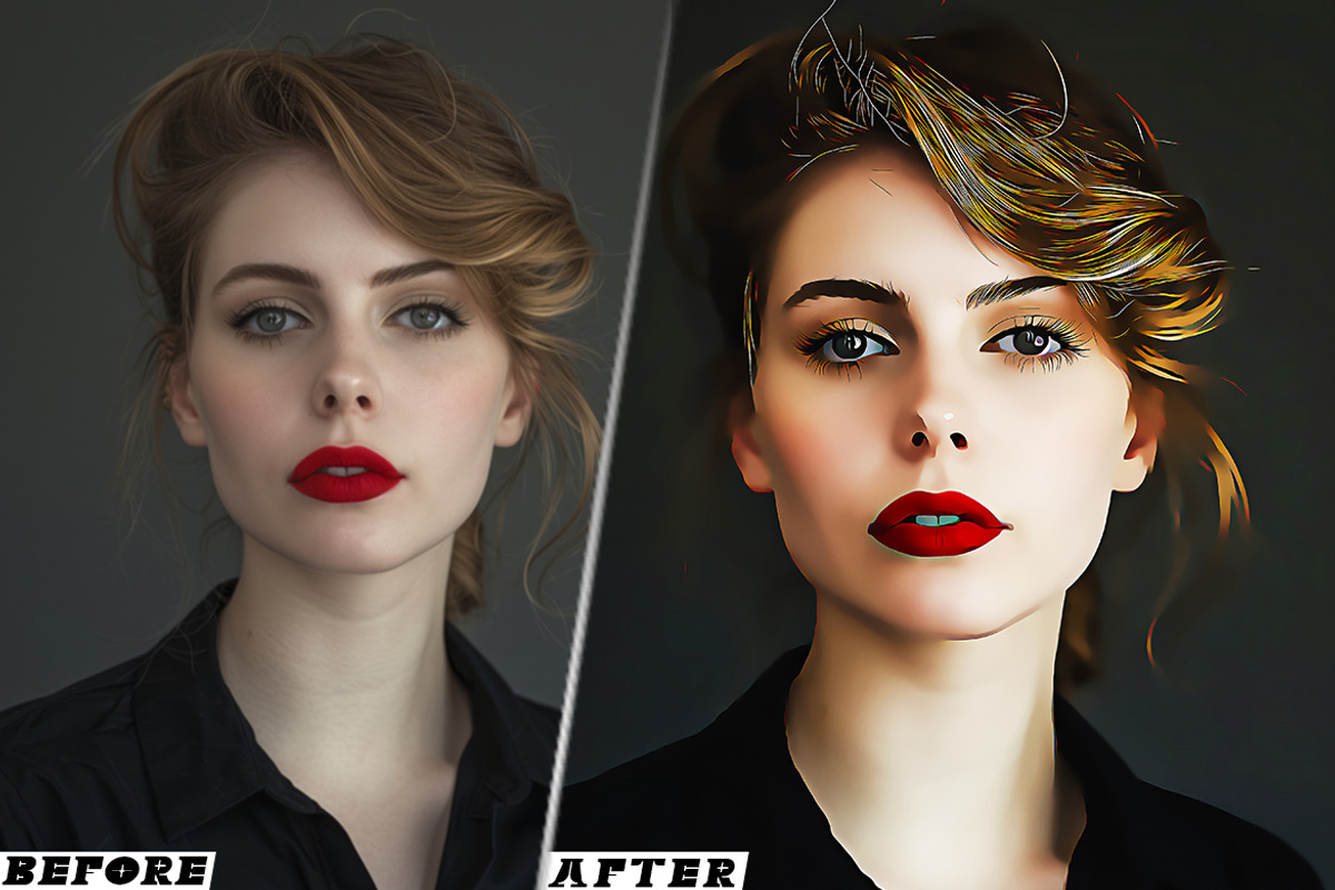 Ultra Cartoon Paint Photoshop Action, an Action Add-On by one-touch (Photo 3 of 10)