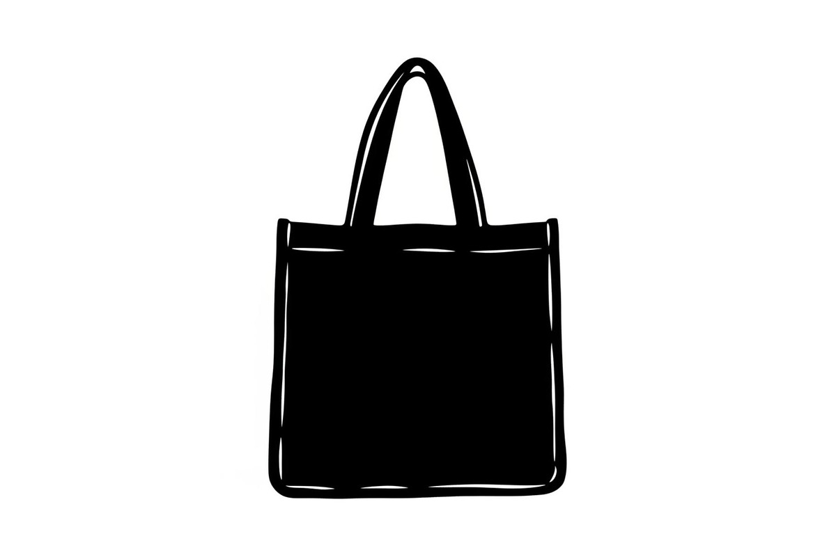 Reusable Tote Bag Minimal Silhouette, an Illustration by musafir_fashion (Photo 3 of 14)