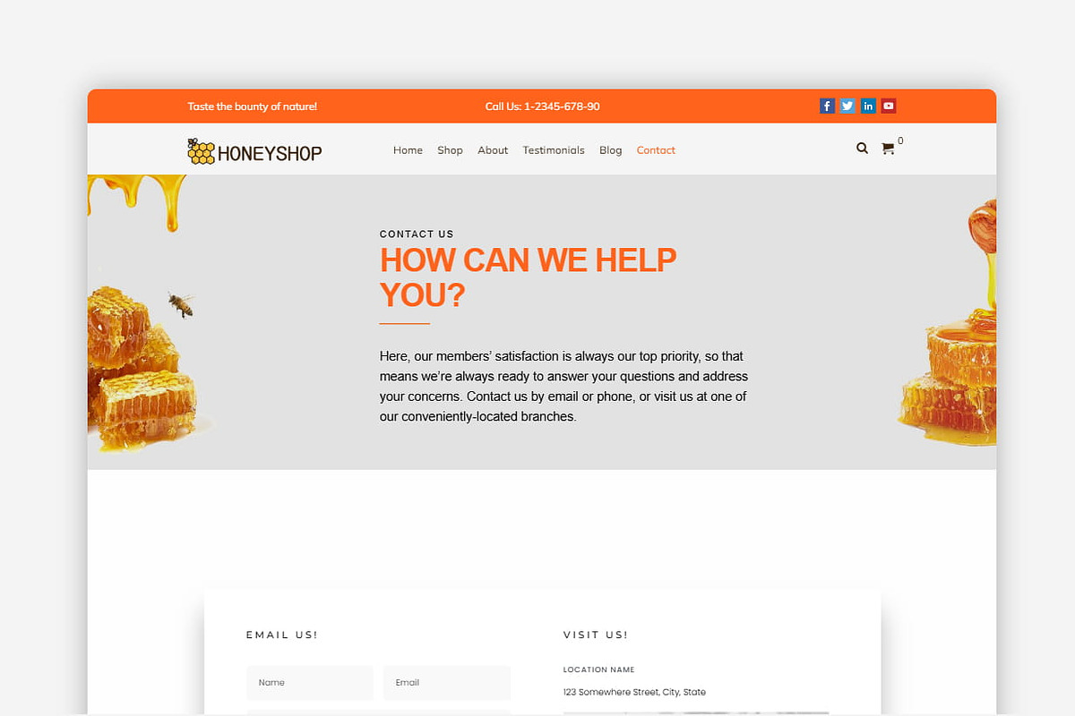 Honey Shop WordPress Theme, a WordPress Template by Your Theme Shop (Photo 7 of 10)