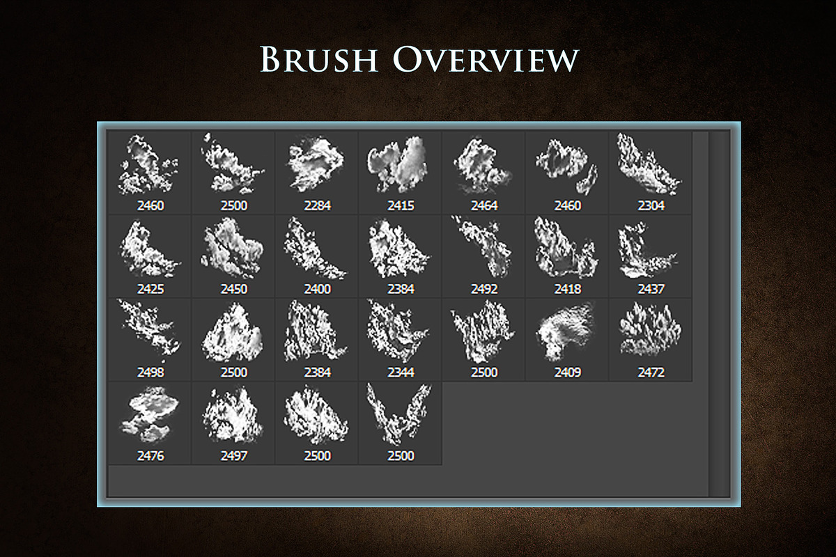 25 Contrast Cloud Brushes, a Brush Add-On by xresch (Photo 2 of 4)