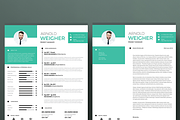 Modern Resume & CV Template, a Resume Template by Hito Graphic (Thumbnail 3 of 8)