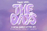 The Days | Bubble Letters + Font, a Handwritten Font by KA Designs (Thumbnail 1 of 16)