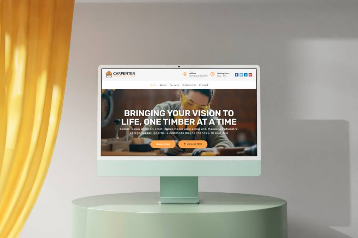 Carpenter WordPress Theme preview 3