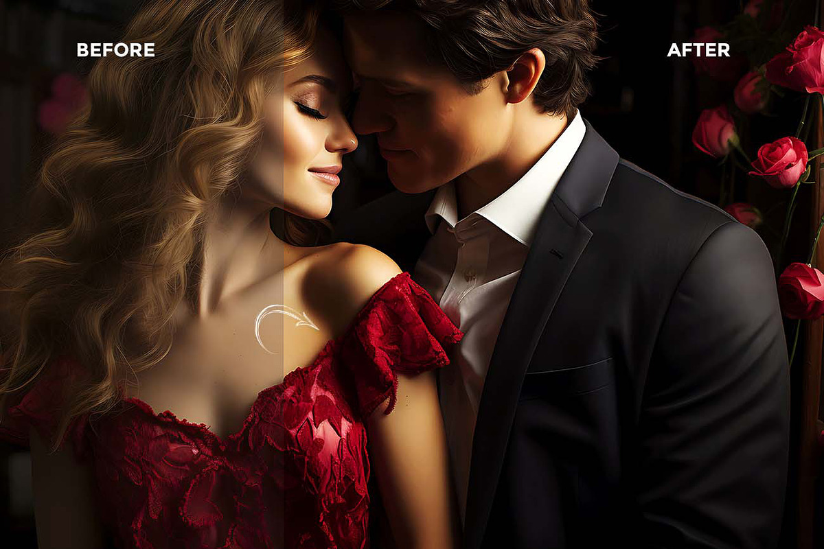 Romantic Color Grading Ps Actions, an Action Add-On by Studio Retouch (Photo 5 of 11)
