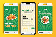 Food Social Media Story Post Set, a Social Media Template by MightyDesign (Thumbnail 2 of 6)