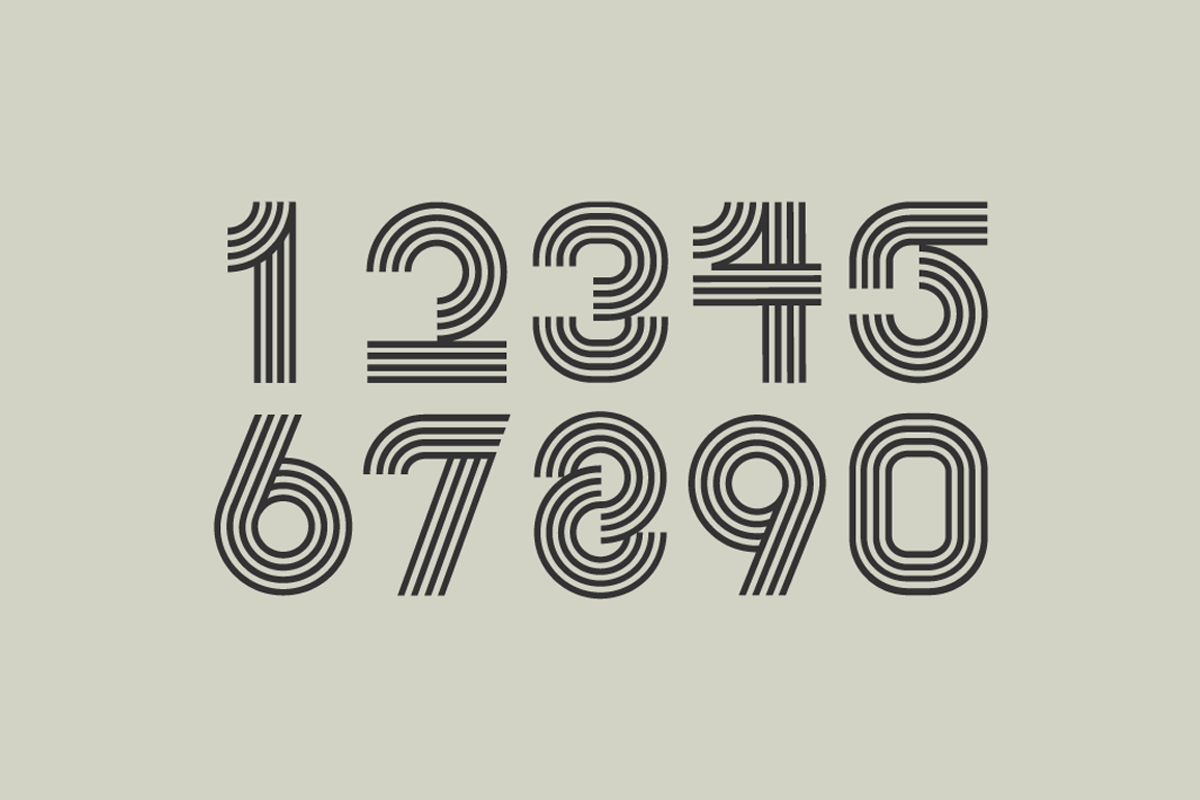 0261 - Numbers Font preview 3