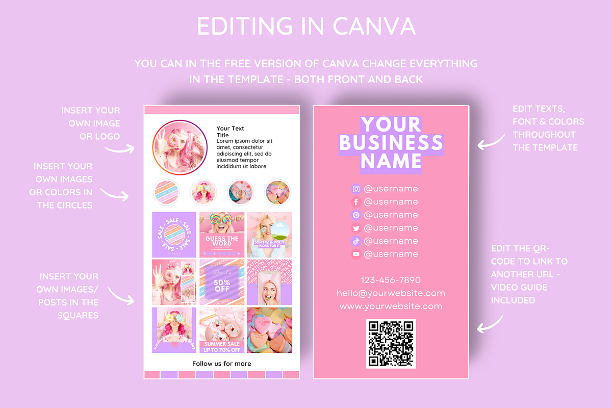 Business Card Template for Business, a Business Card Template by SunshineStudioBoutique (Photo 4 of 9)