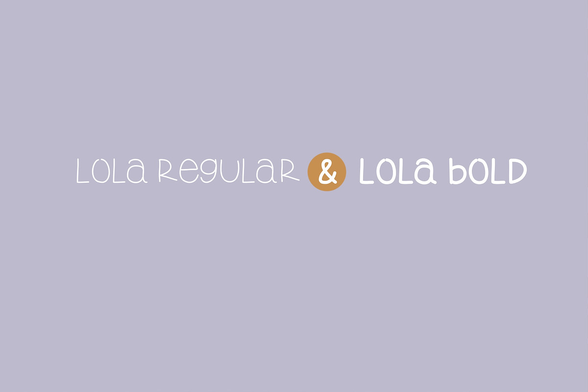 Lola Font Family preview 3