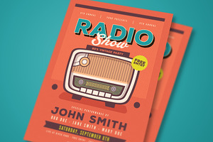 Retro Radio Event Flyer