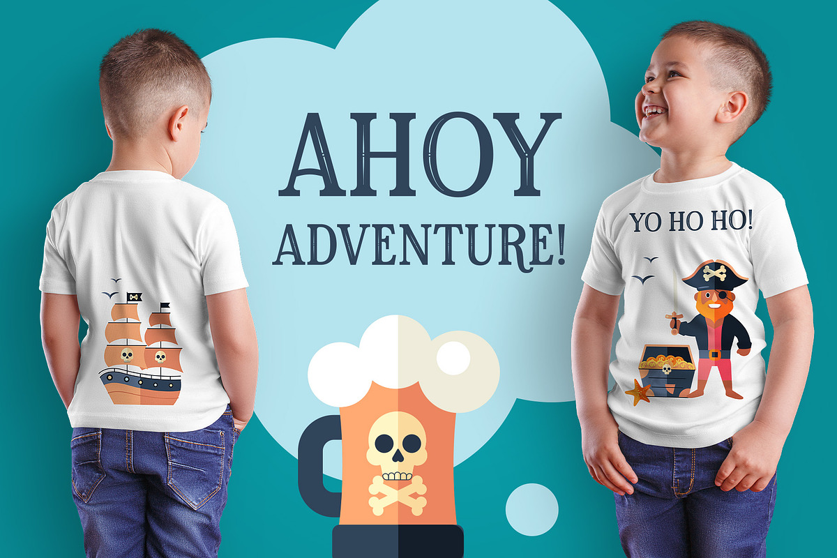 Pirate Adventure Design Kit, a Person Illustration by Lettering_Logo (Photo 6 of 6)