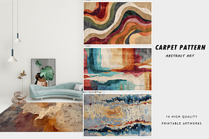 Abstract retro carpet
