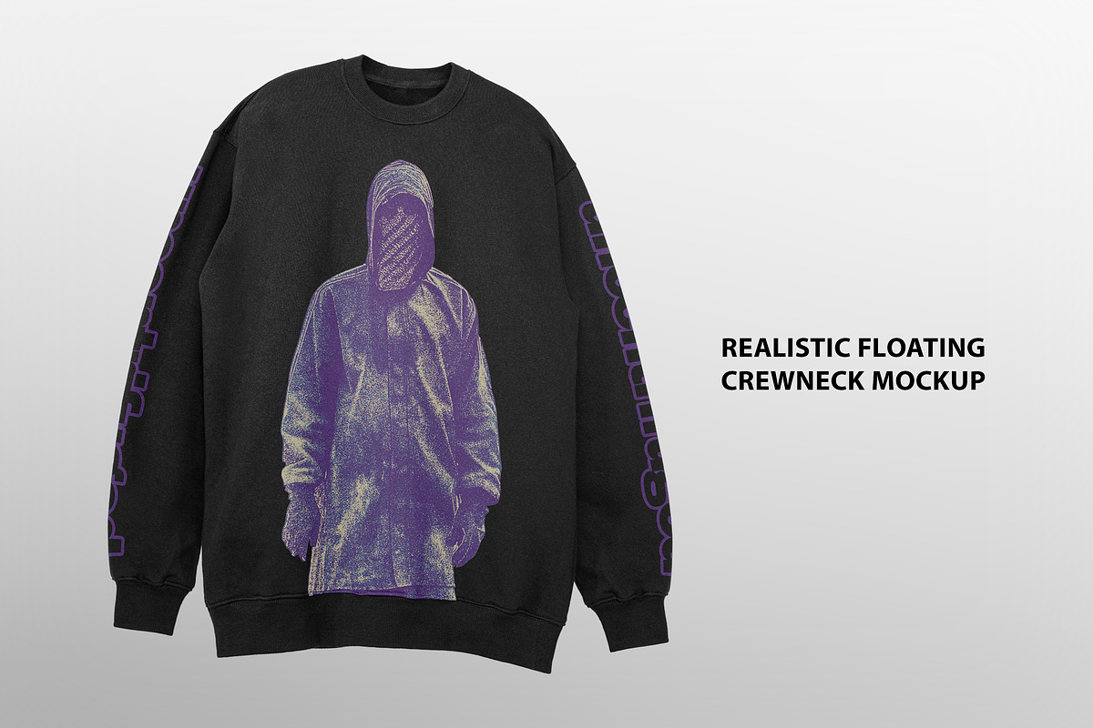 Realistic Floating Crewneck Mockup, a Hoody Mockup by Uncentrifuged Pressure (Photo 1 of 16)