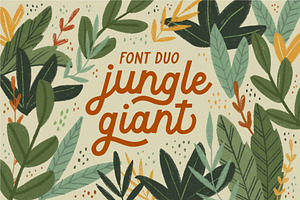 Jungle Giant Font Duo