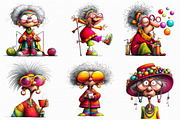 Quirky Grandma Clipart, an Illustration by Libby Wishes (Thumbnail 4 of 7)