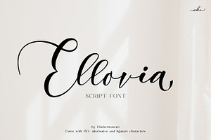 Ellovia | Script Font