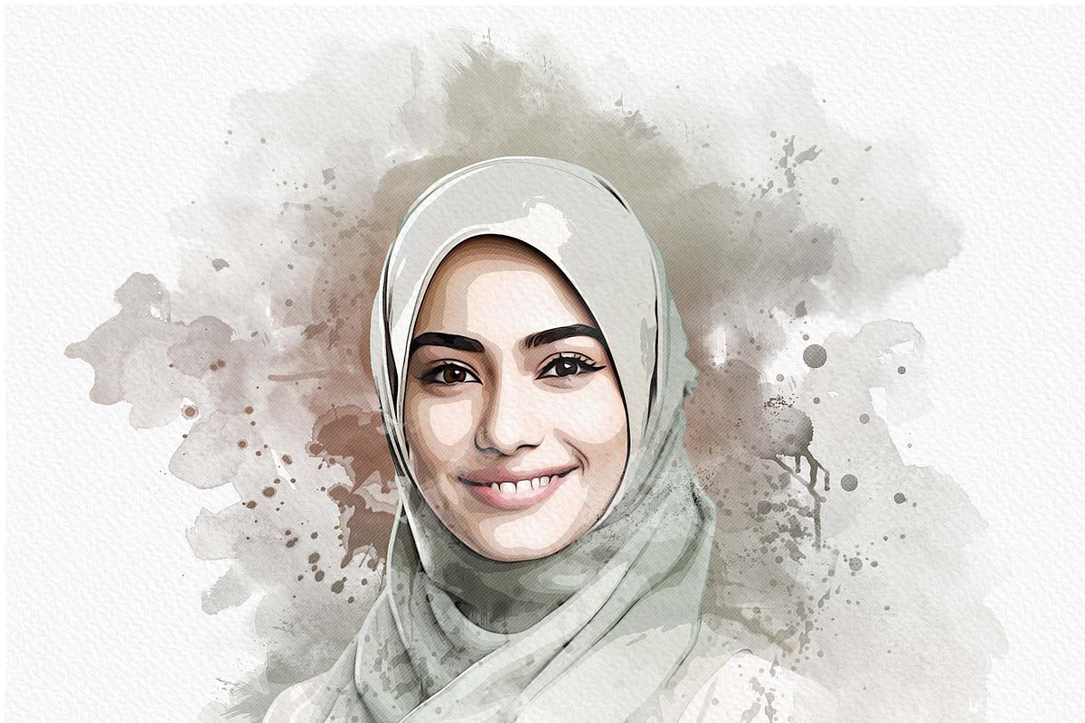 Watercolor Photo Effect Template, an Action Add-On by Photoshop Action (Photo 12 of 18)