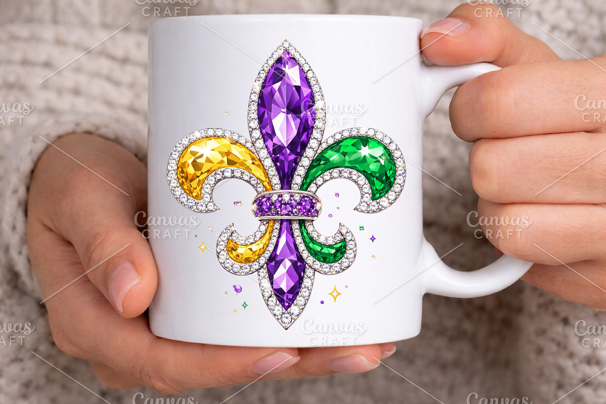 Fleur De Lis Mardi Gras PNG, an Illustration by Canvas Craft (Photo 6 of 6)