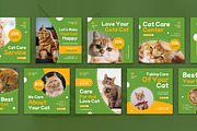 Cat Care Instagram Post, a Social Media Template by CavenArt (Thumbnail 5 of 5)